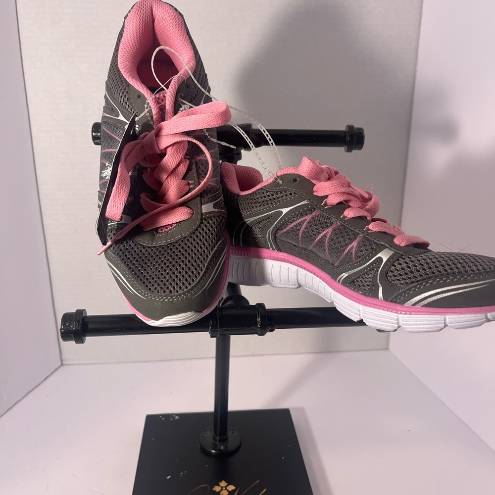 U.S. Polo Assn. Pink and Gray Sneakers Sporty Design